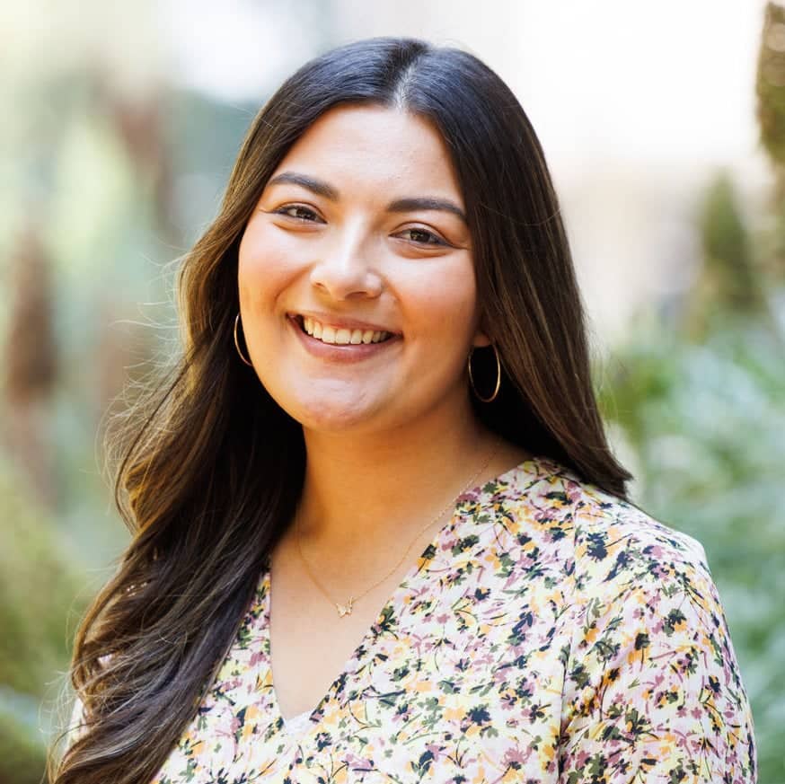 a person smiling at camera