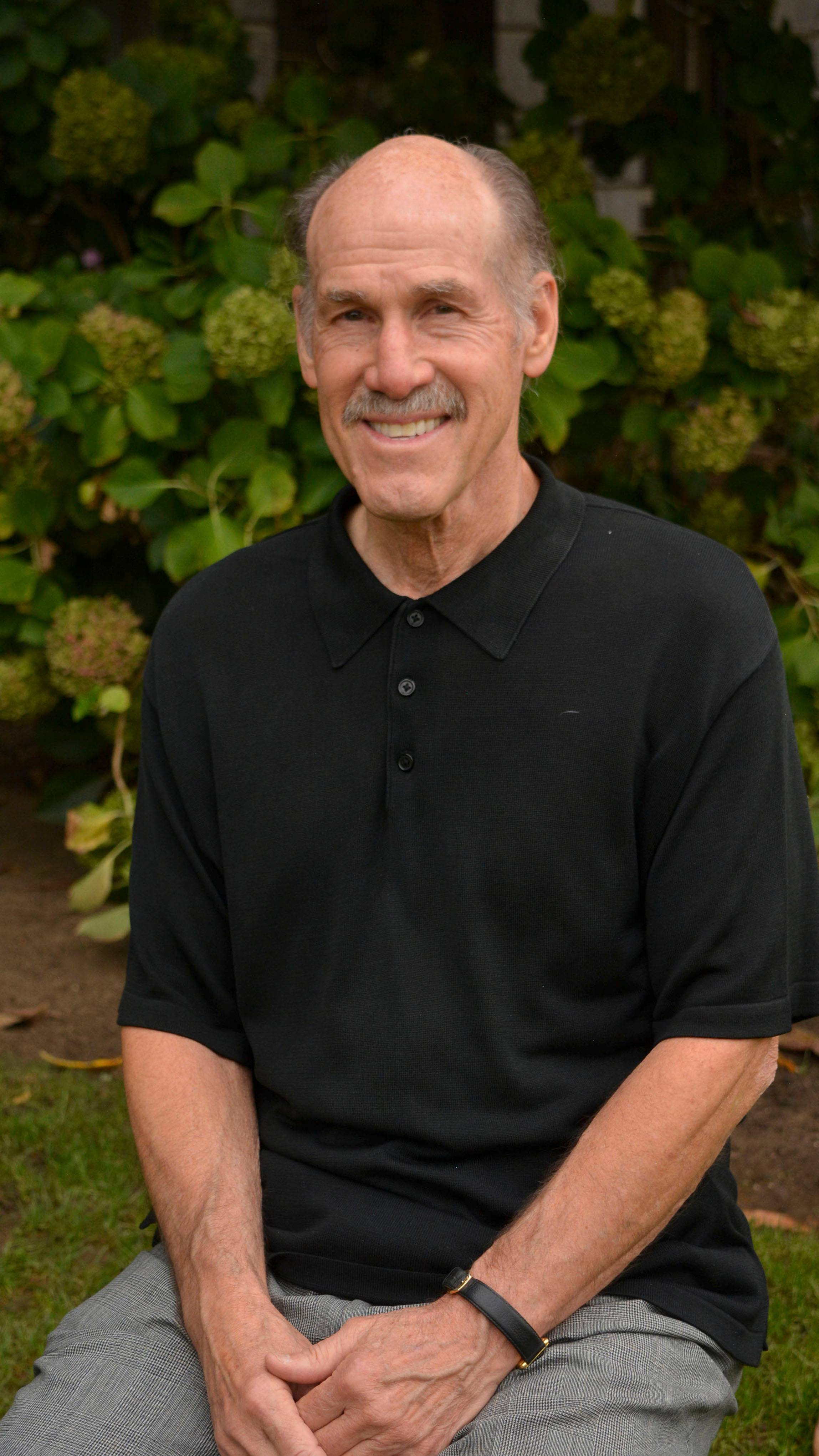 a person in a black shirt