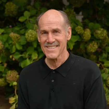 a person in a black shirt
