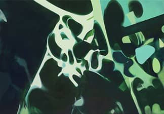 a close-up of a painting