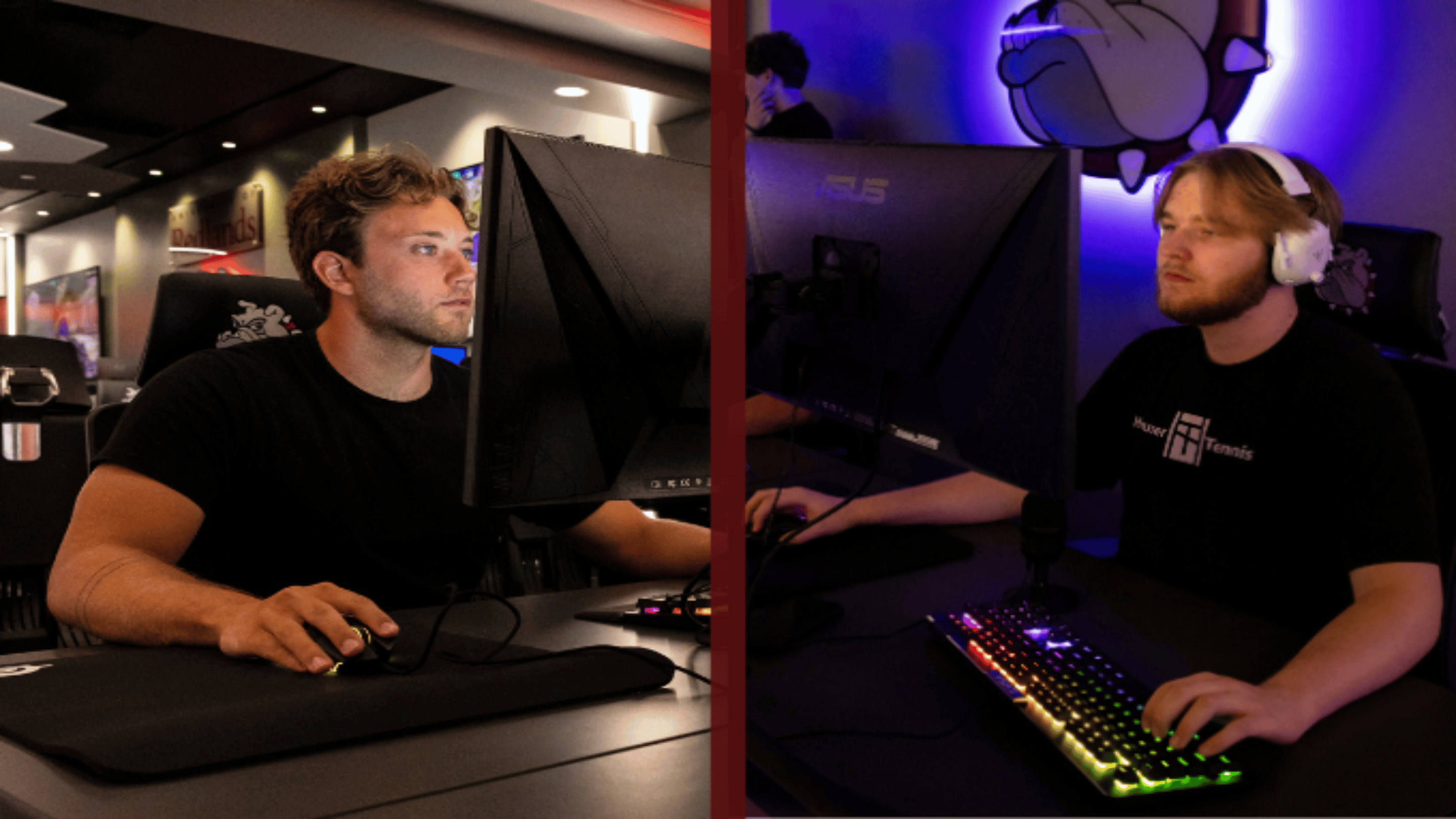 a person sitting at a computer