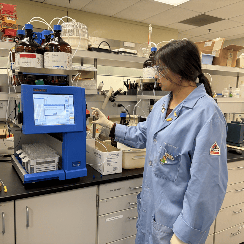a person in a lab coat