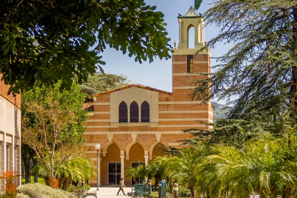 a building with a bell tower