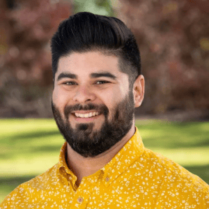 a person smiling for a picture