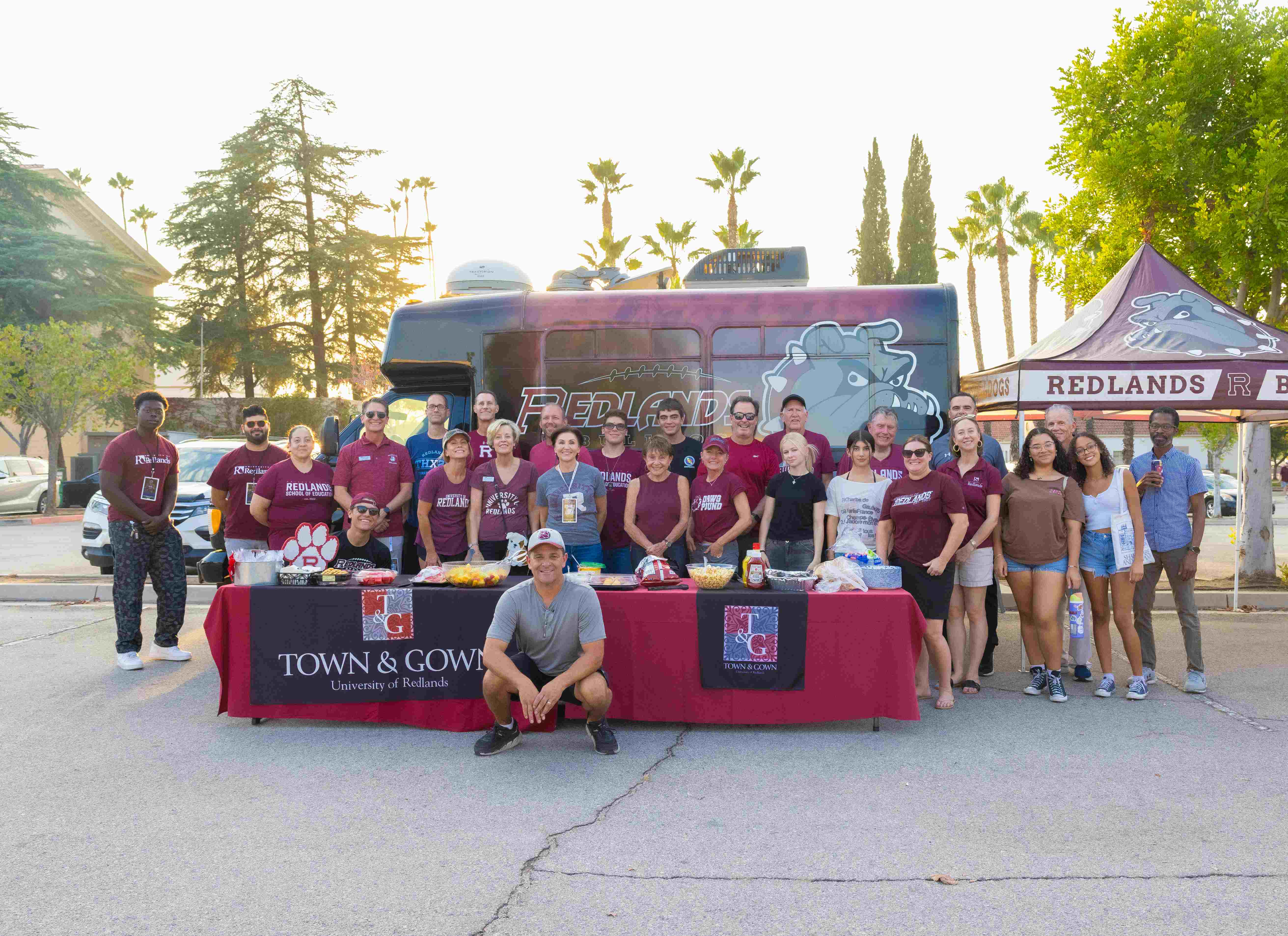 a group of people posing for a photo