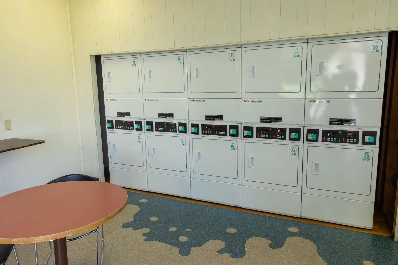 a lockers in a room