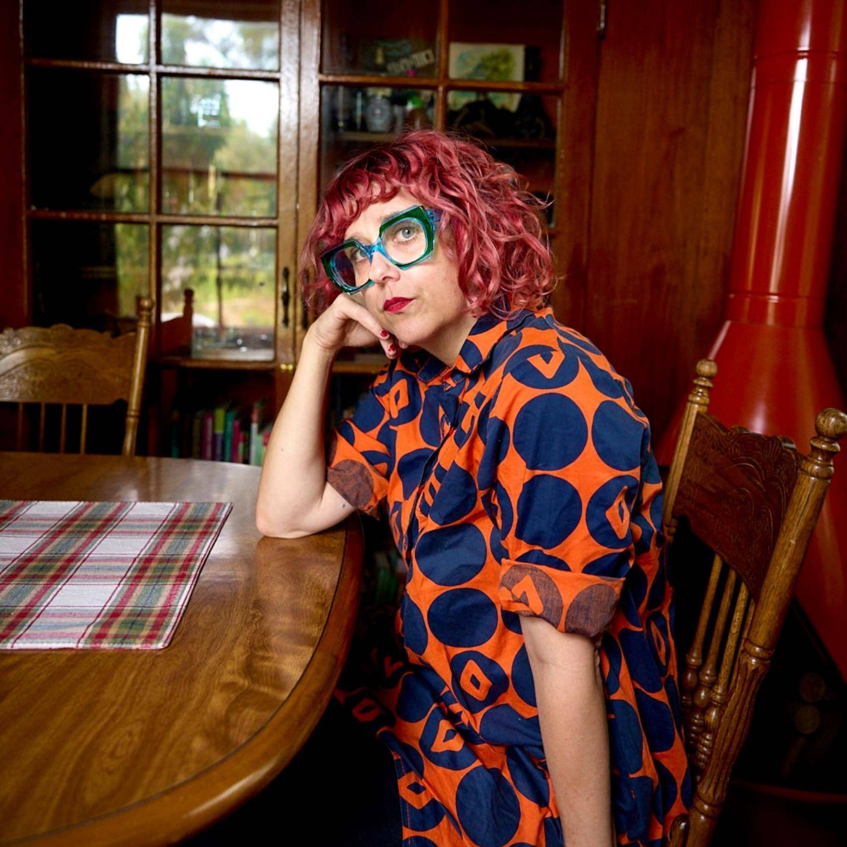 a person sitting at a table