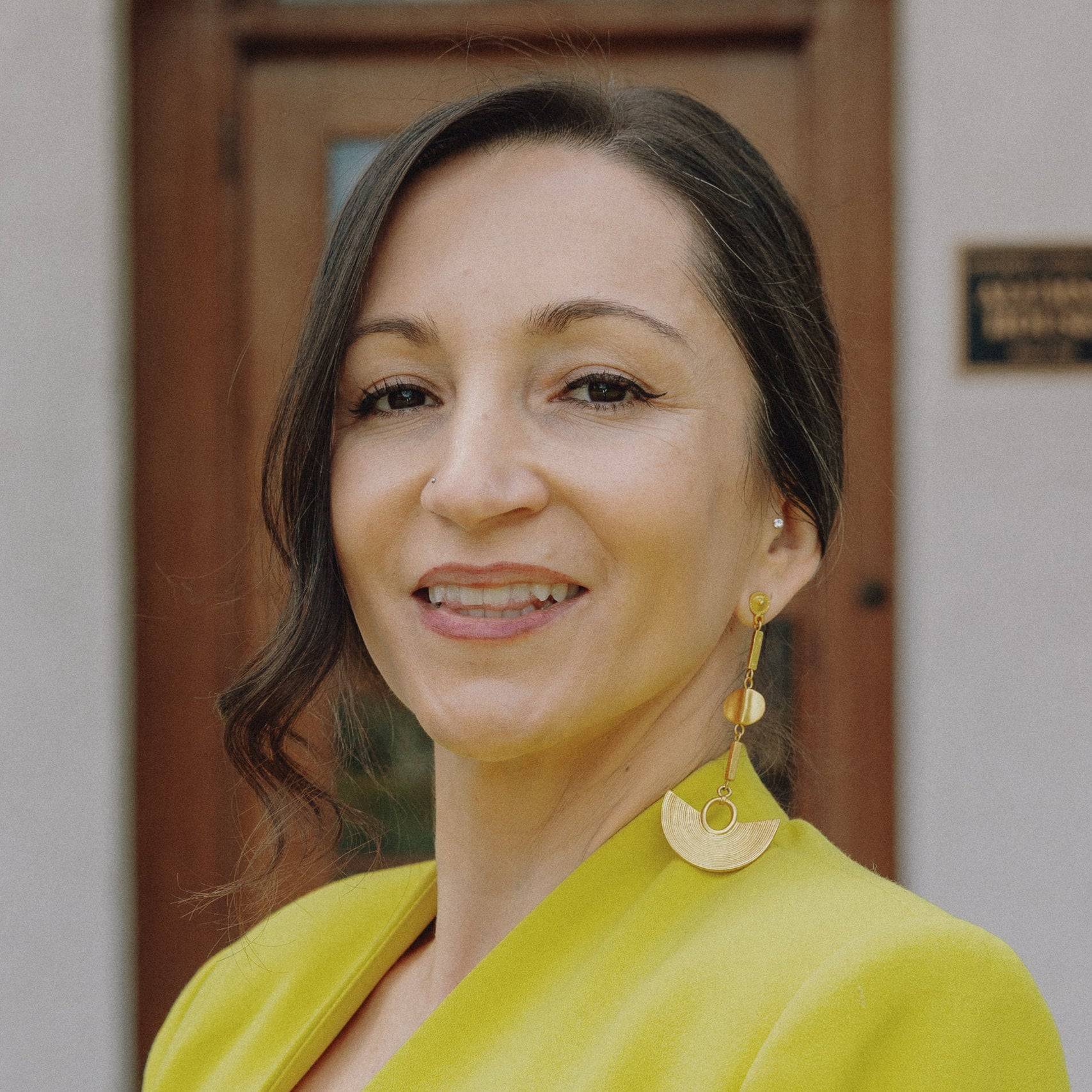 a person smiling for a picture