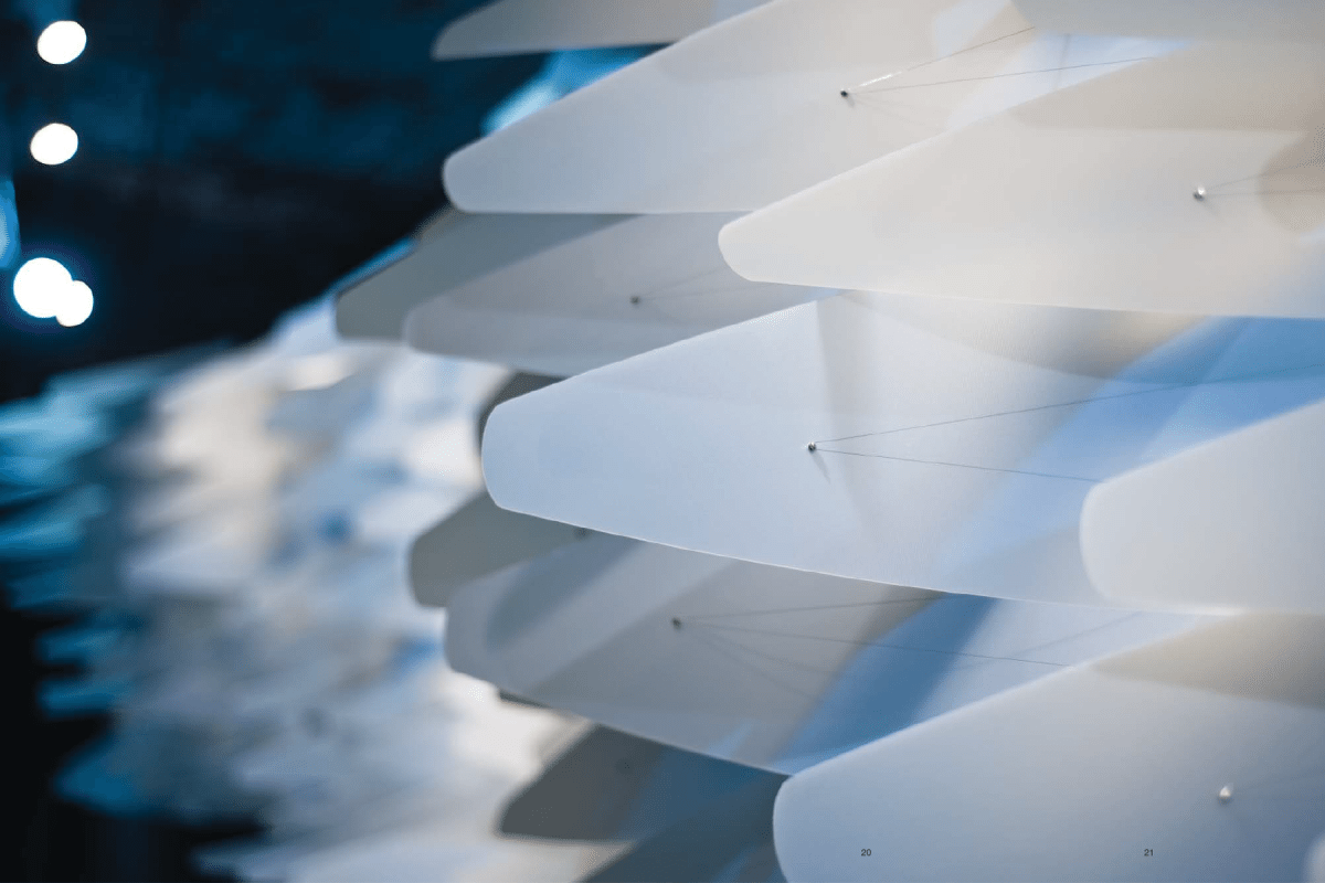 close up of a white object
