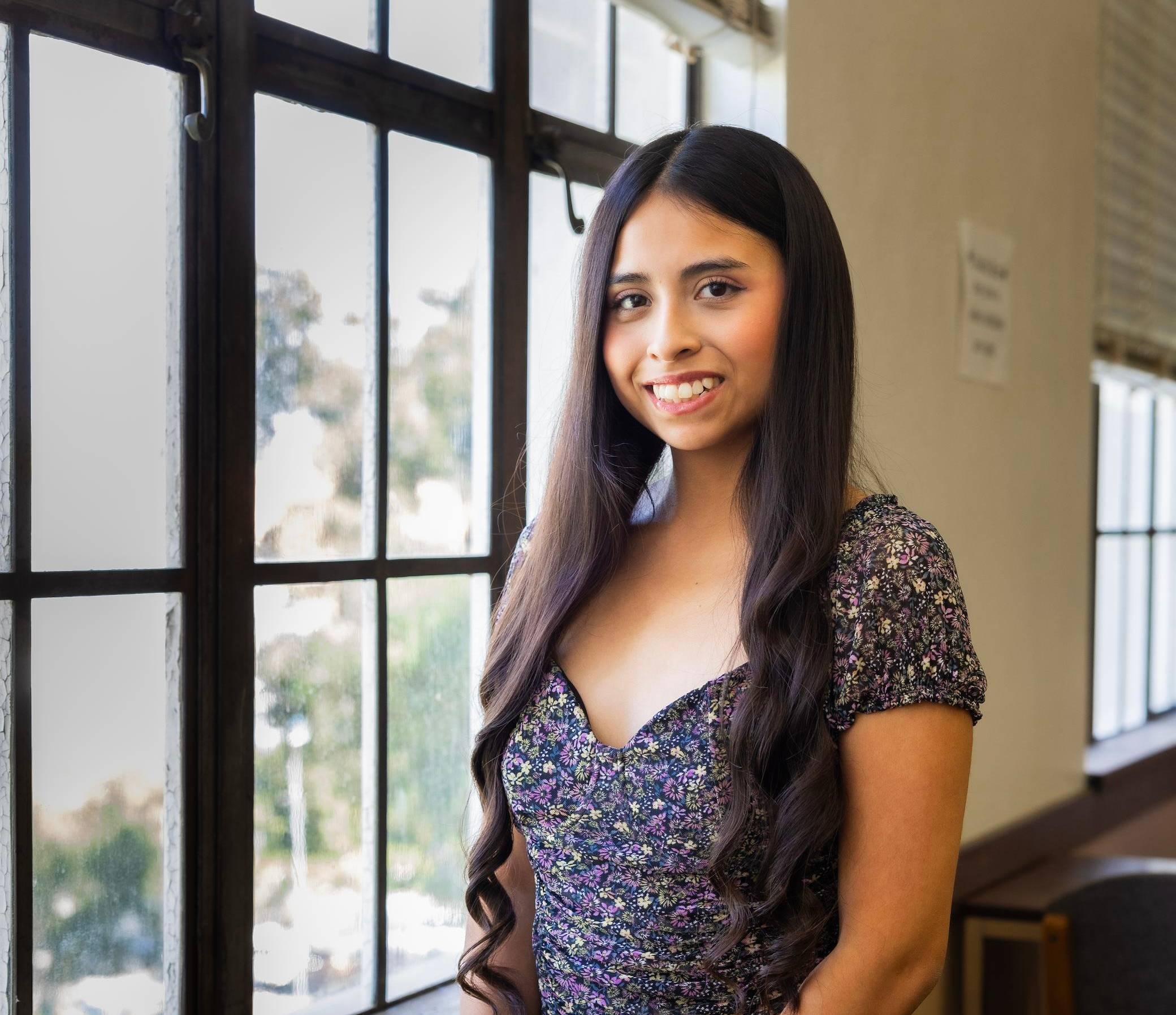 a person smiling at camera