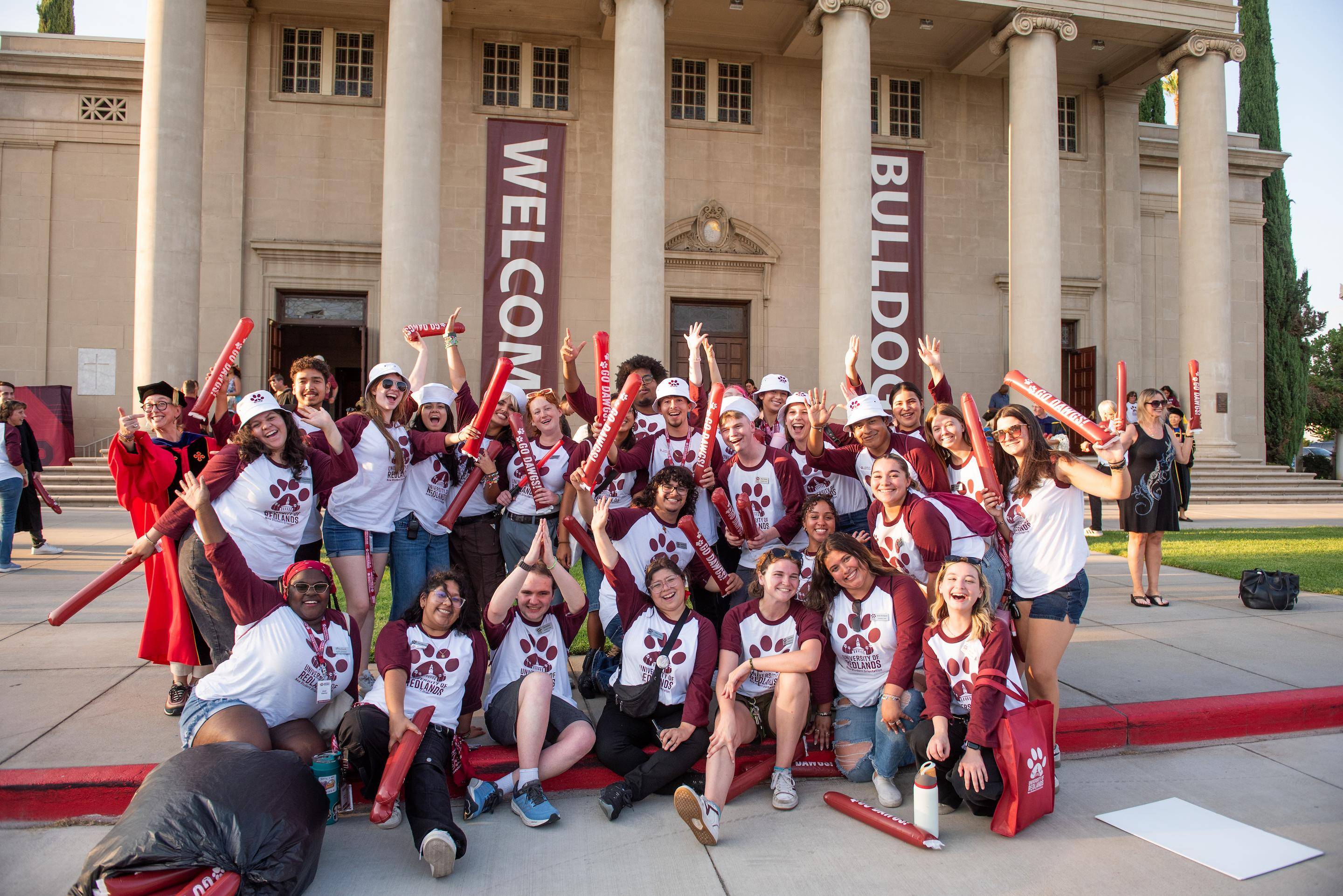 a group of people posing for a photo