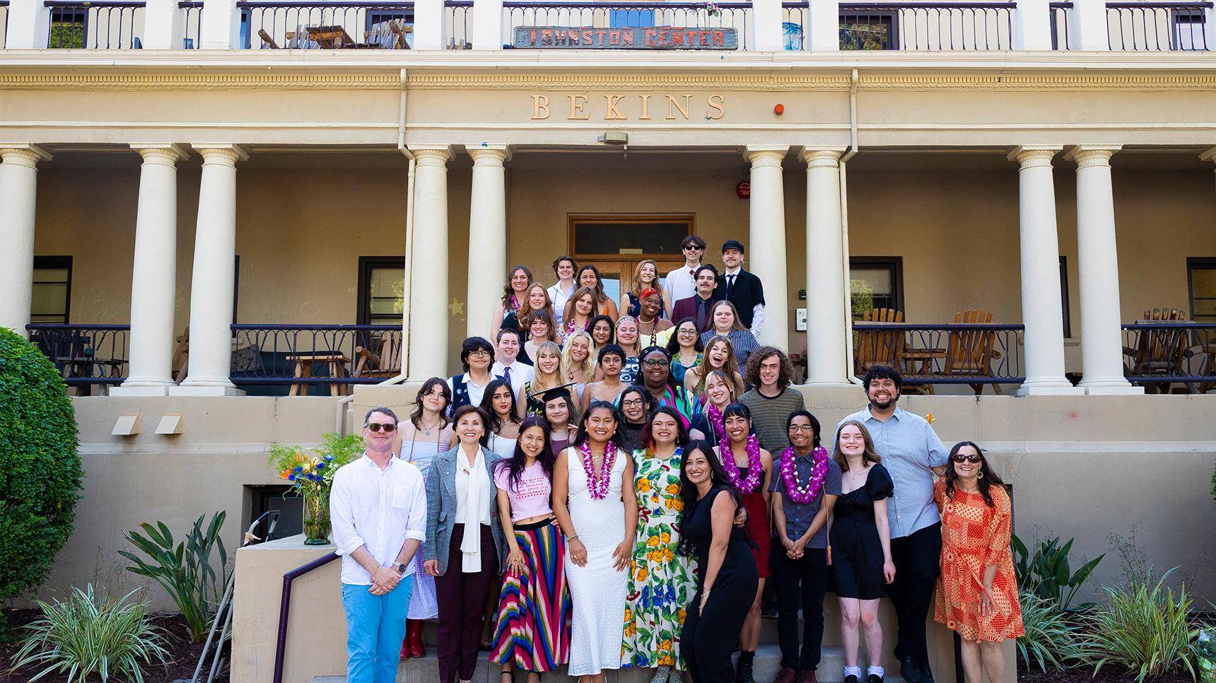 a group of people posing for a photo