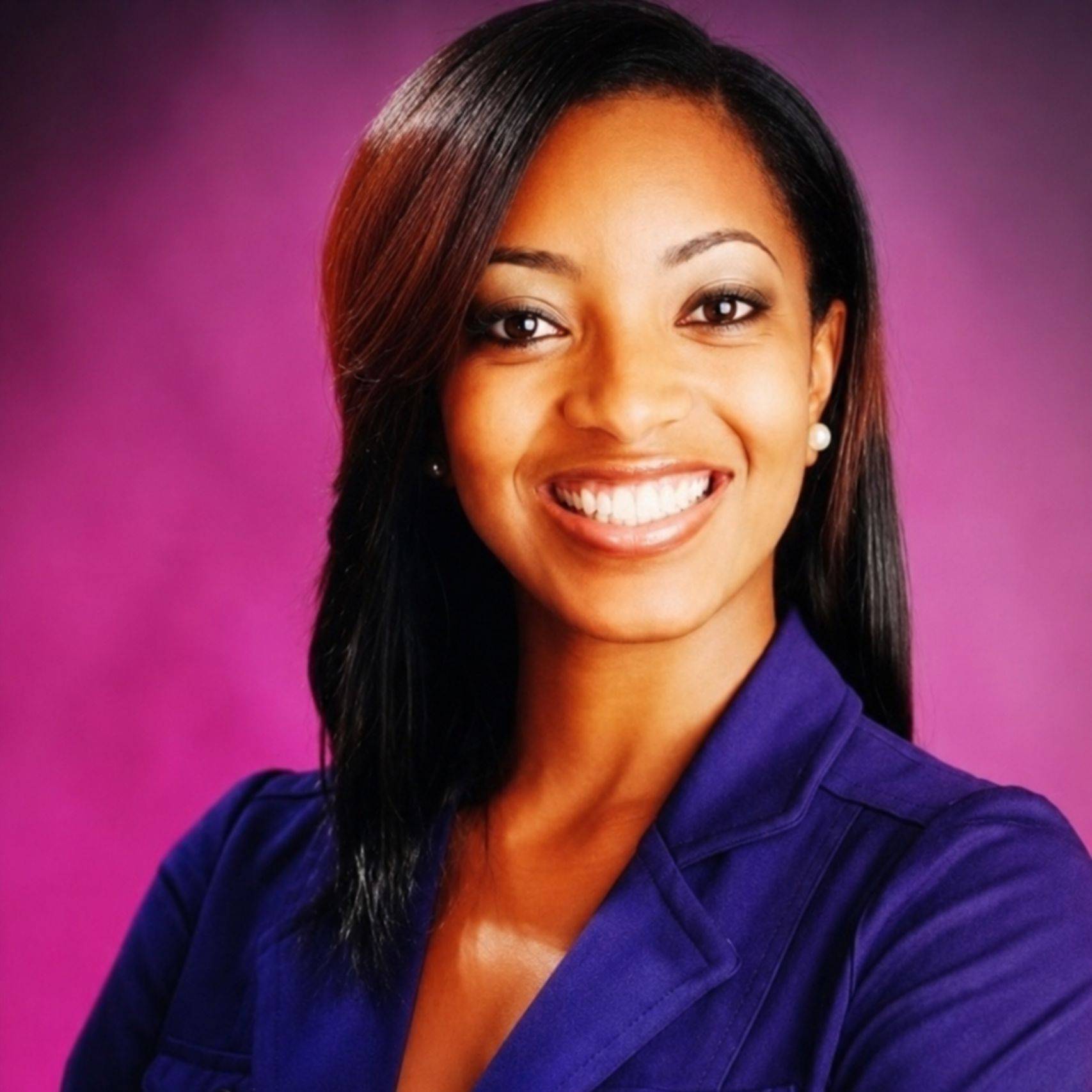 a person smiling at the camera