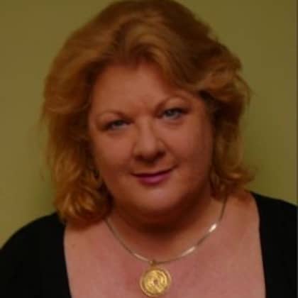 a person with a necklace