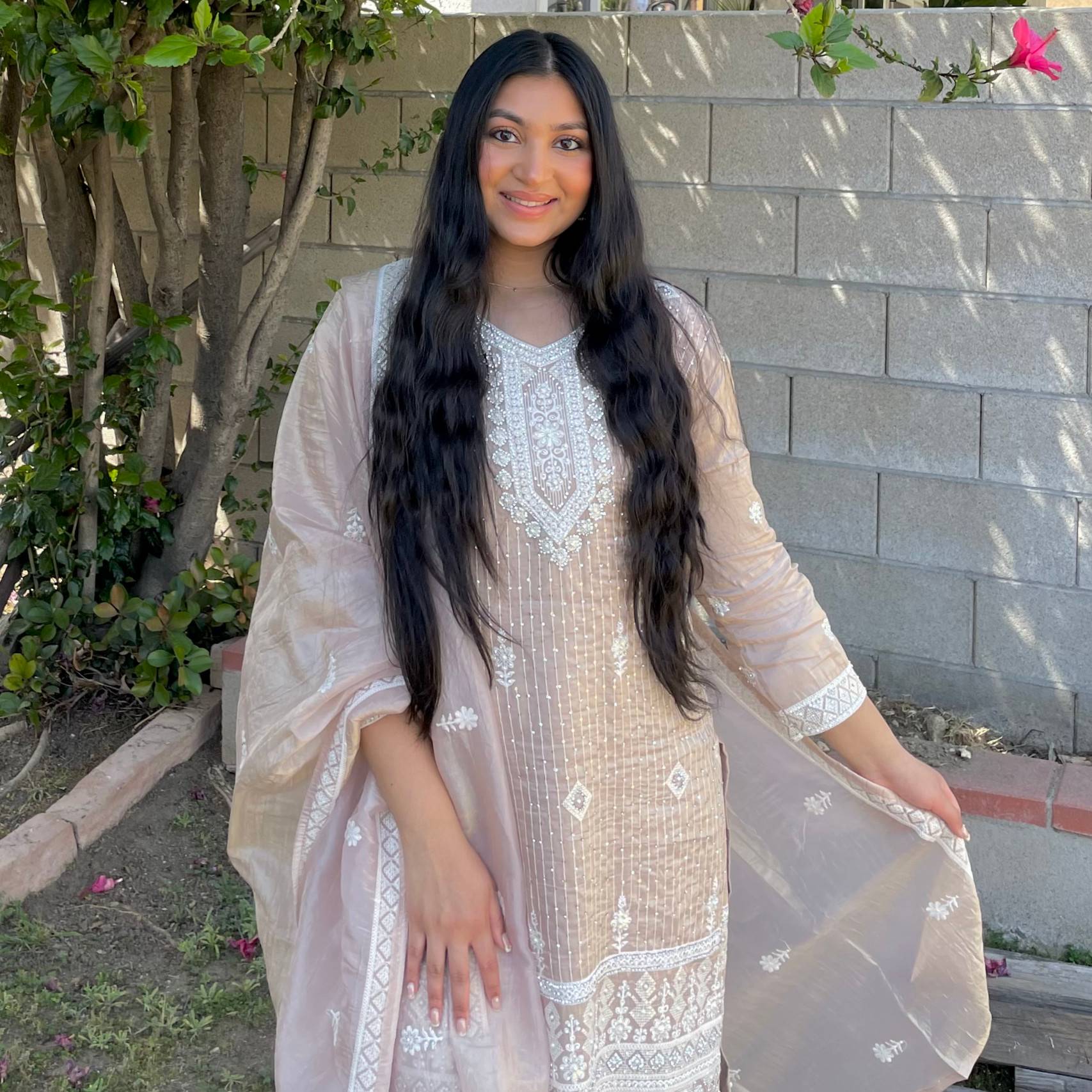 a person in a dress