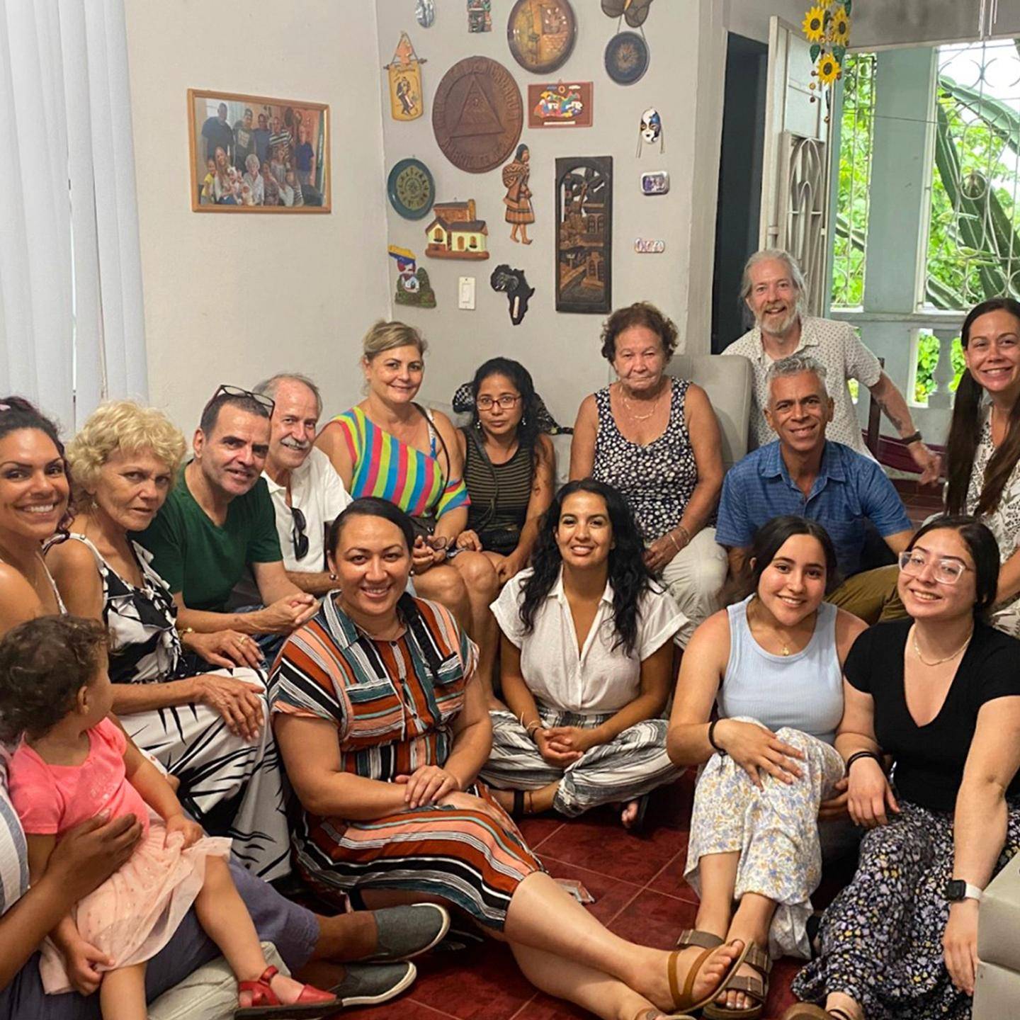 Group photo of School of Education students at a Study Away trip in Cuba.