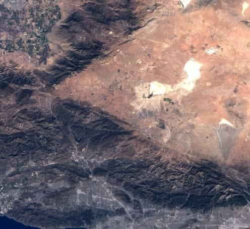 a satellite view of a land