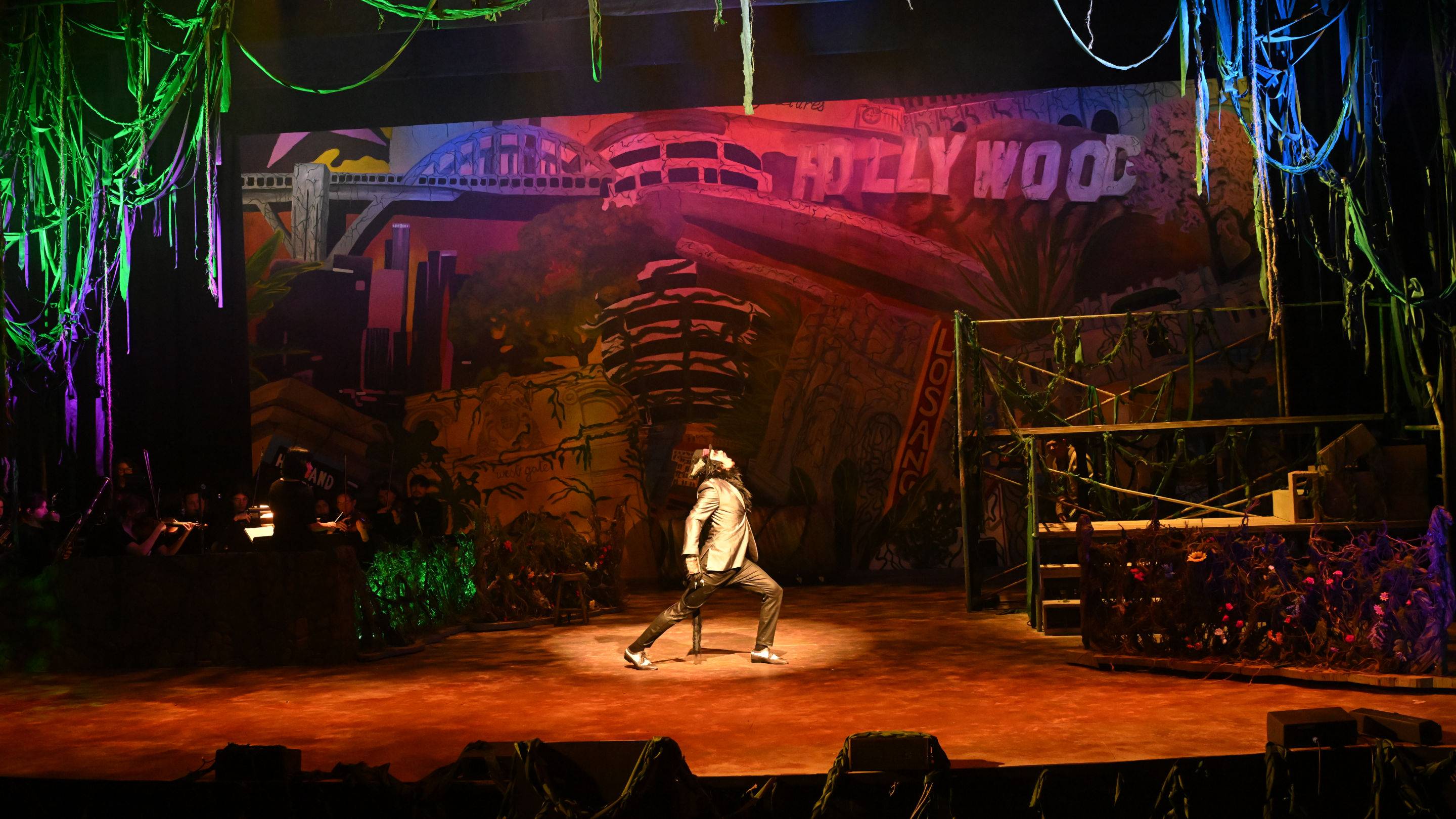 a person on a stage