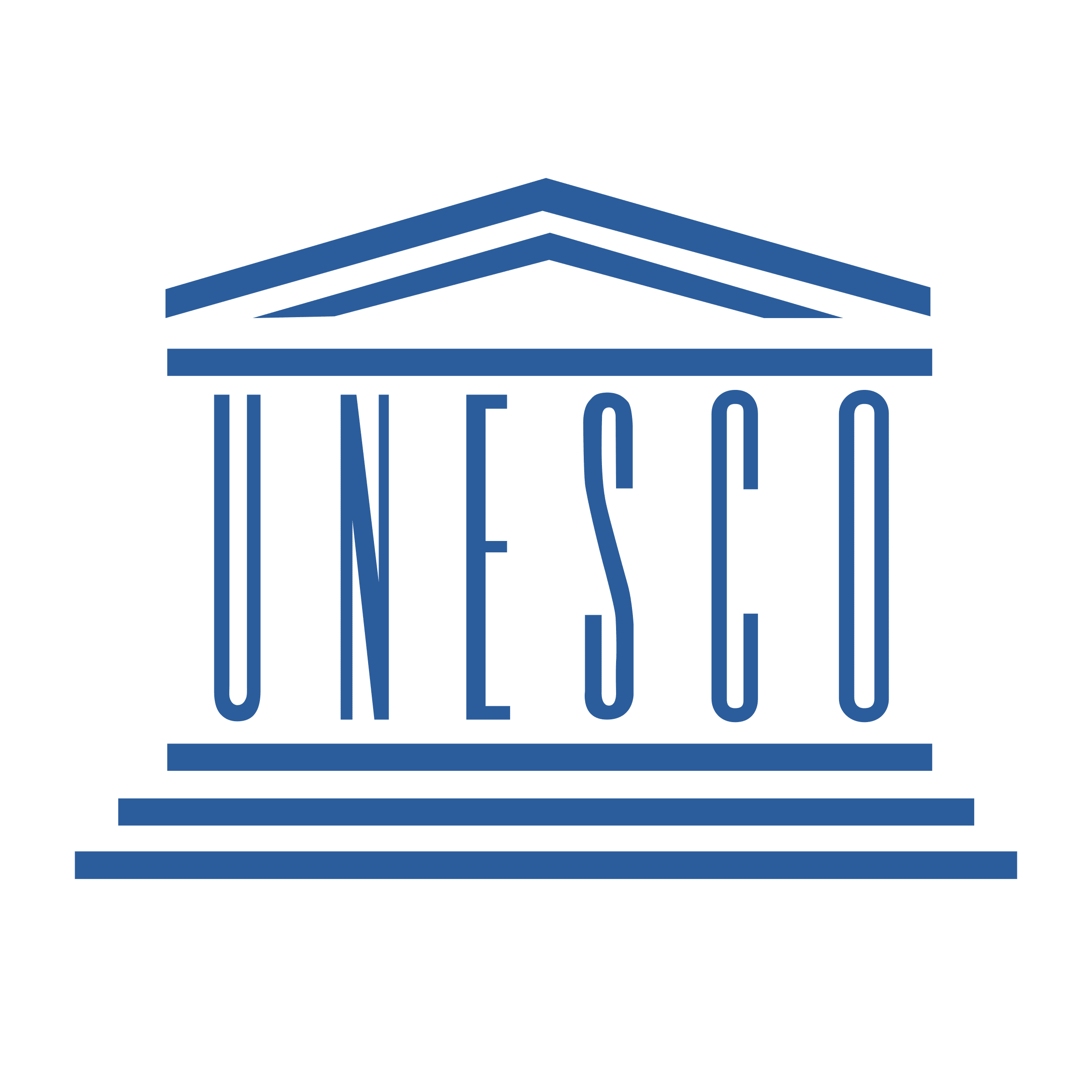 a blue and black logo