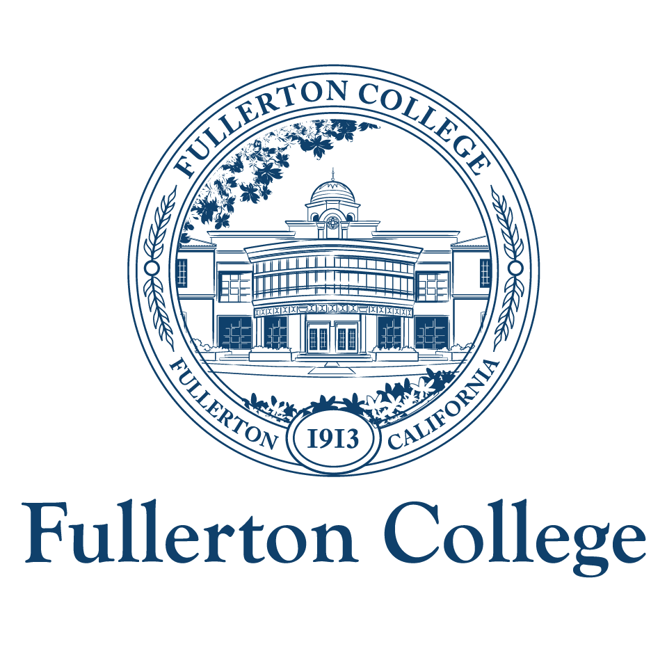 a blue logo with a building on it