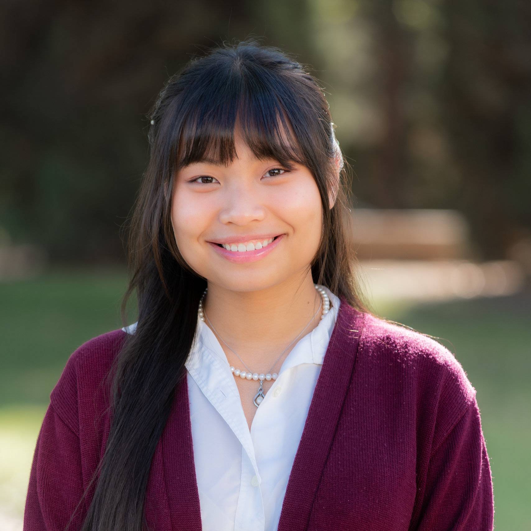 a person smiling at camera