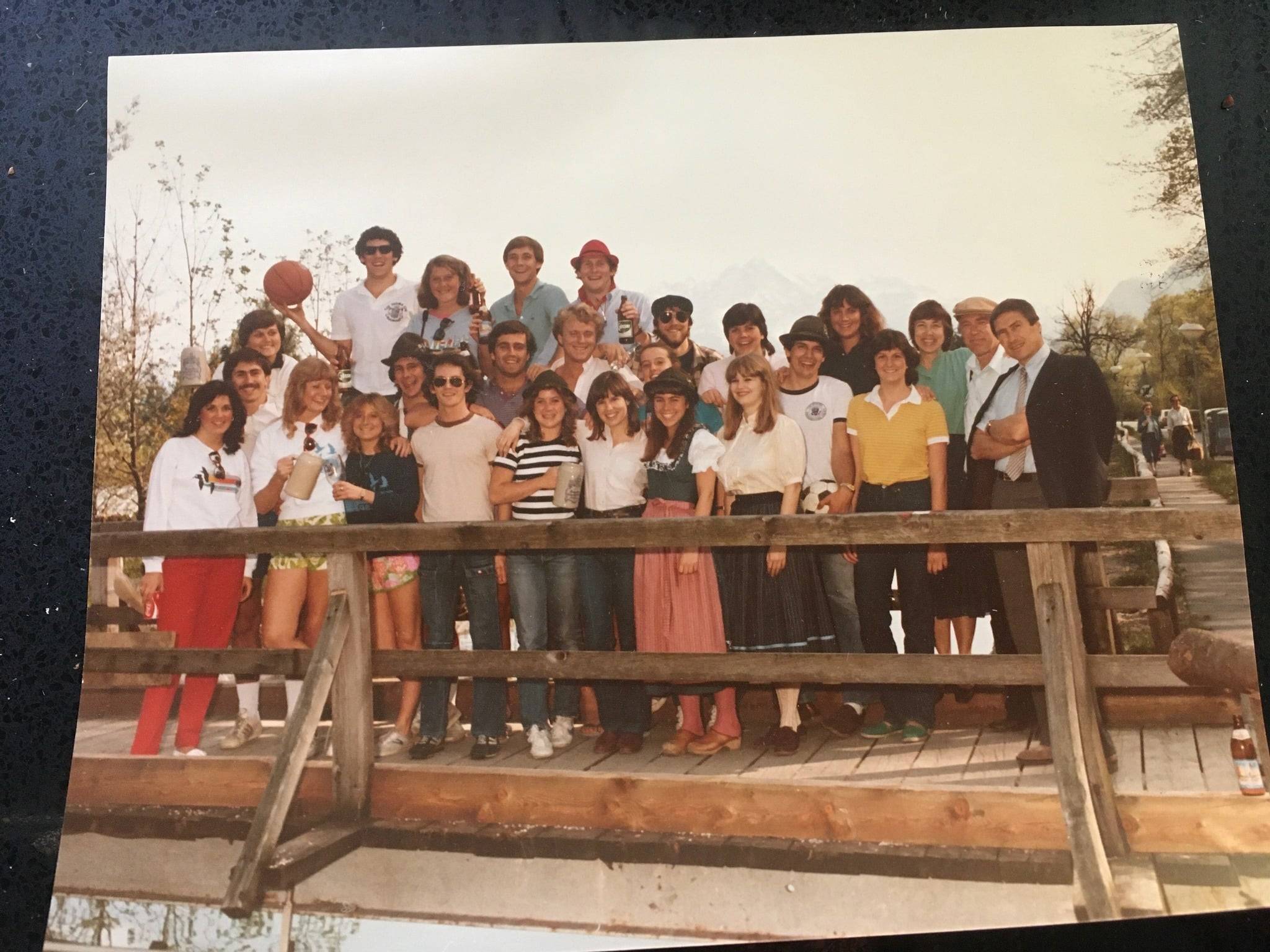 a group of people posing for a photo