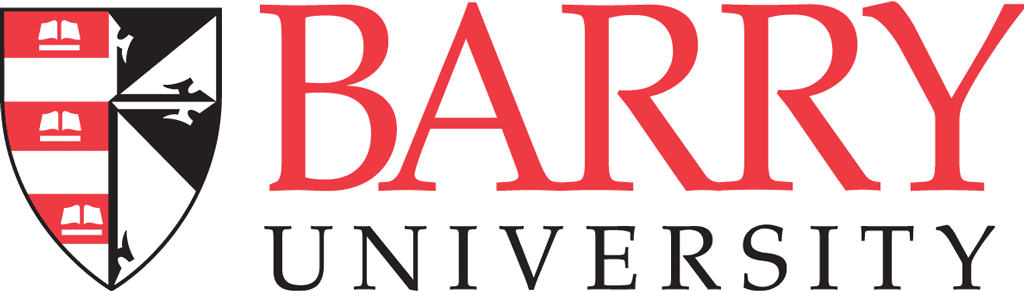 a red and black logo