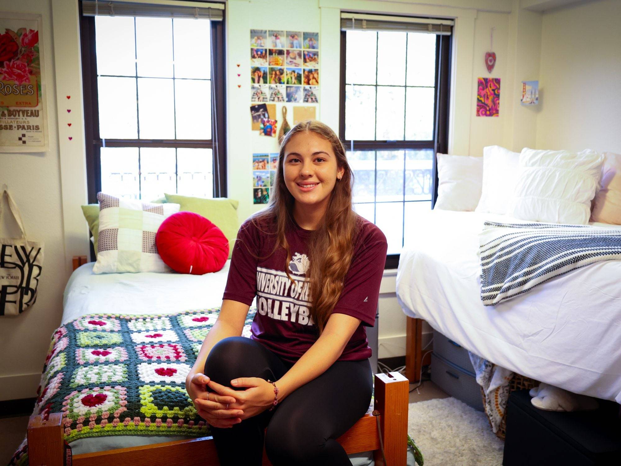 a person sitting on a chair in a room