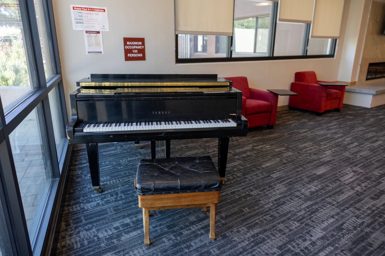 a piano in a room