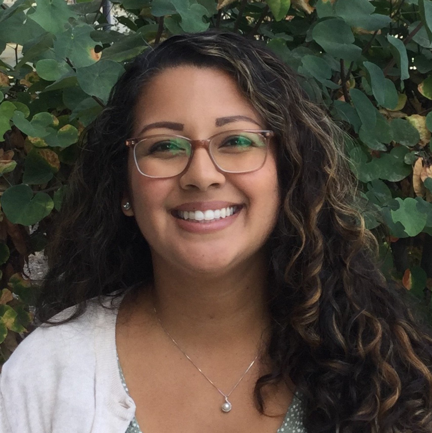 a woman smiling at camera