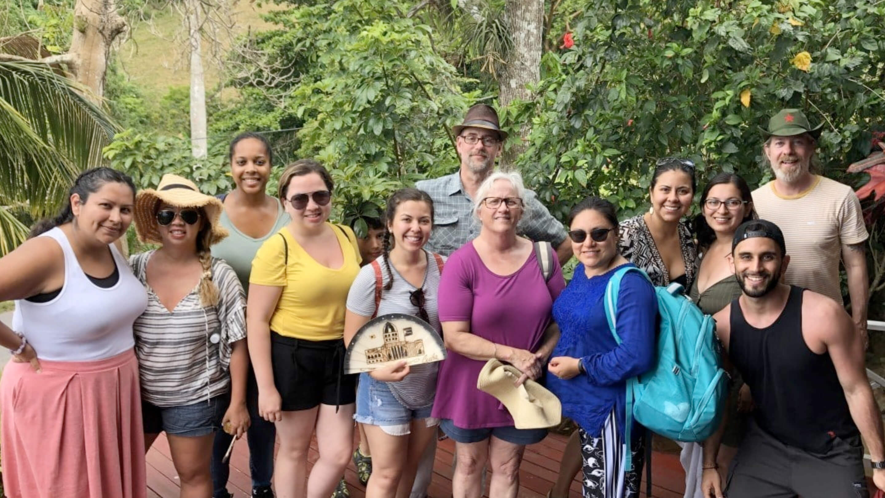 a group of people posing for a photo