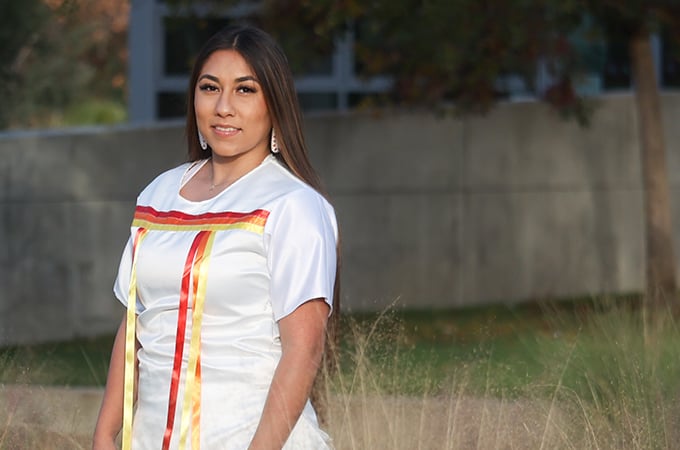 a person in a white dress