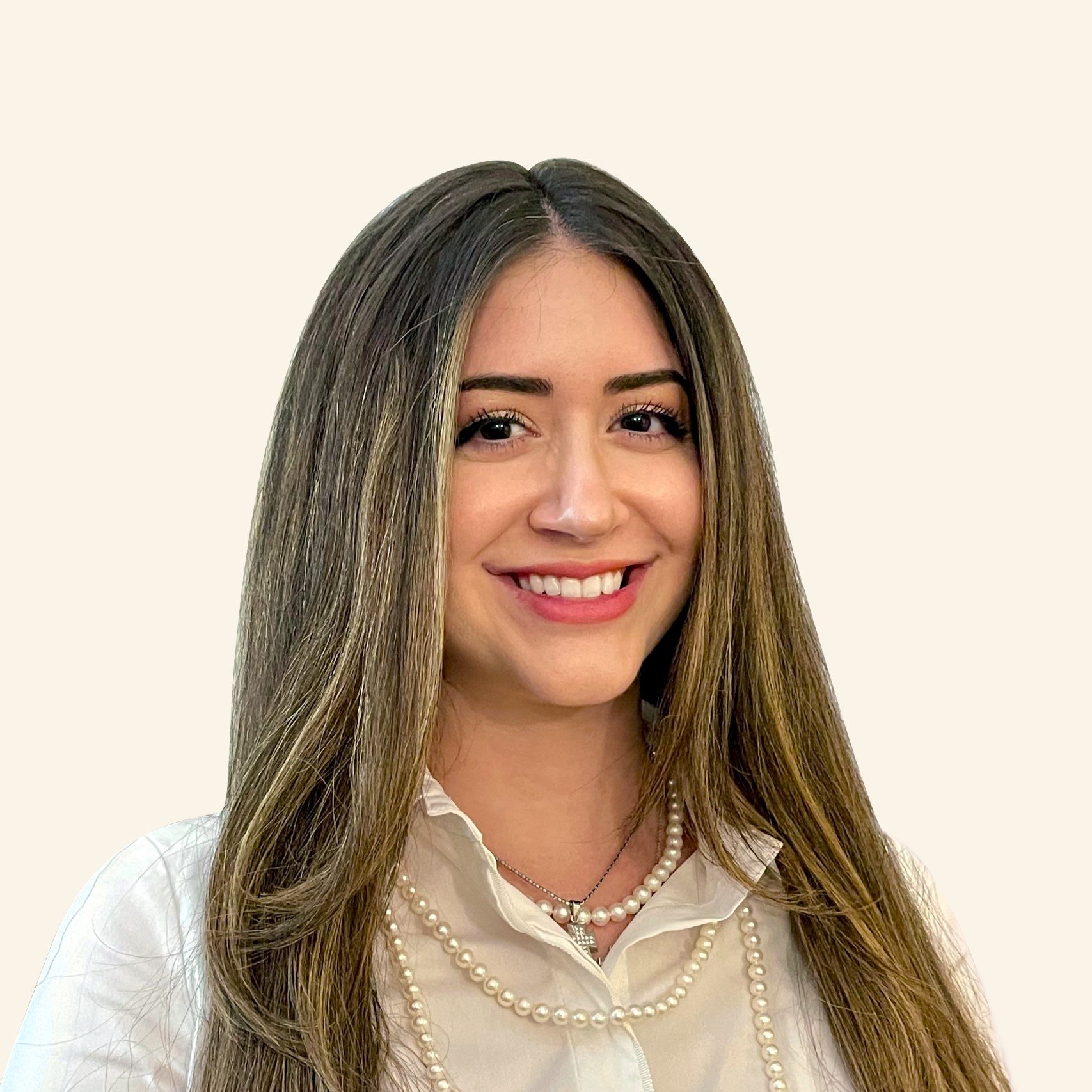 a woman smiling at camera