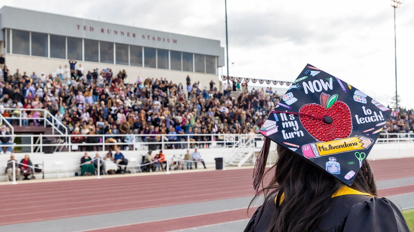 a person in a graduation cap