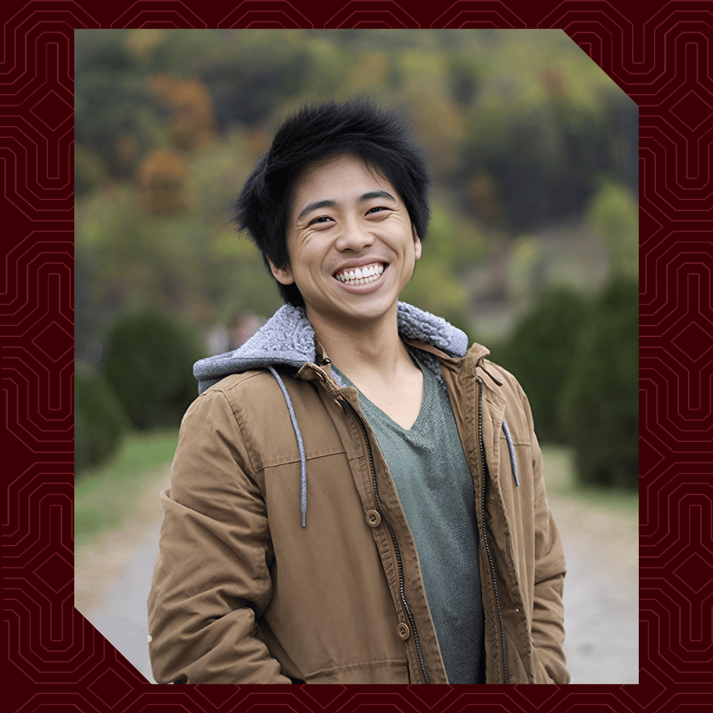 a person smiling at the camera