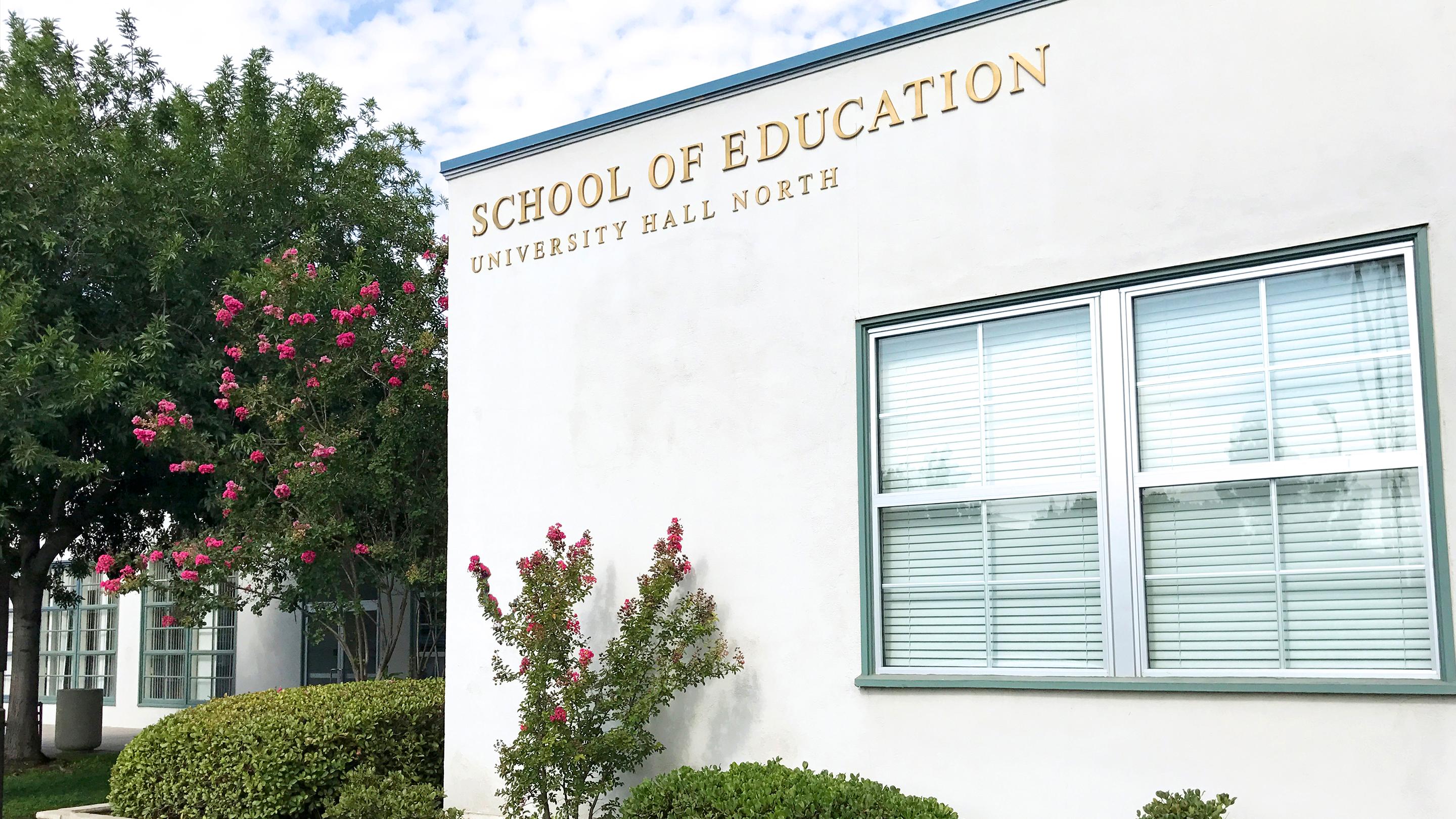 a building with a sign on it