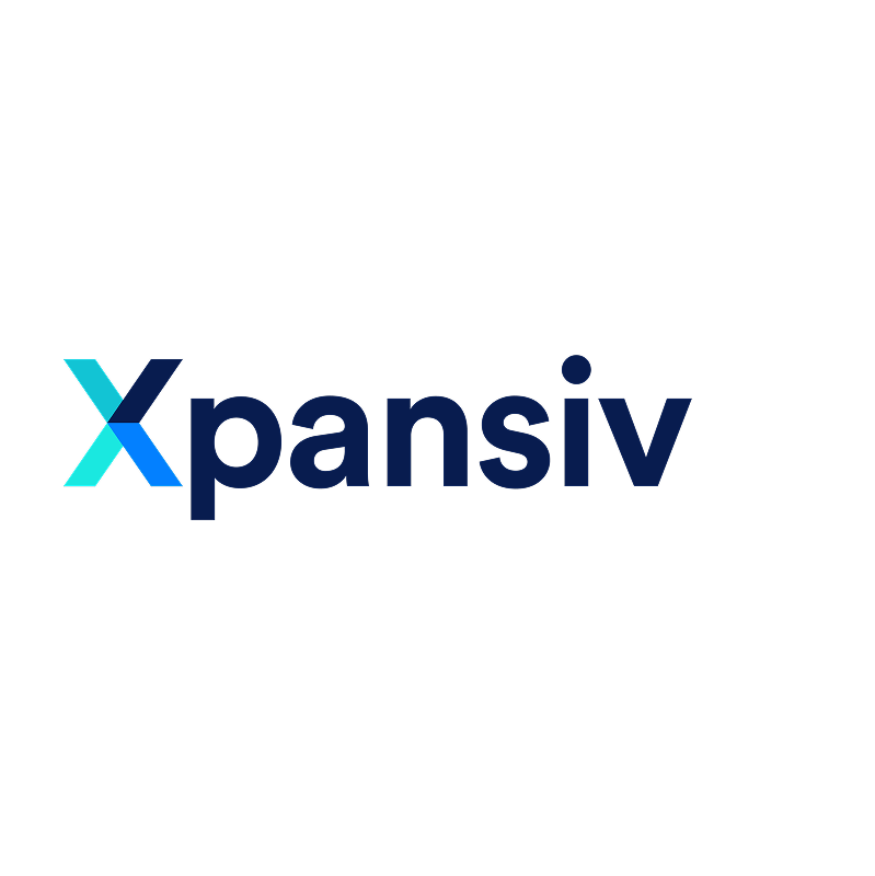 a blue and black logo