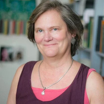 a person smiling at camera