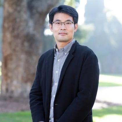 a man in a black jacket