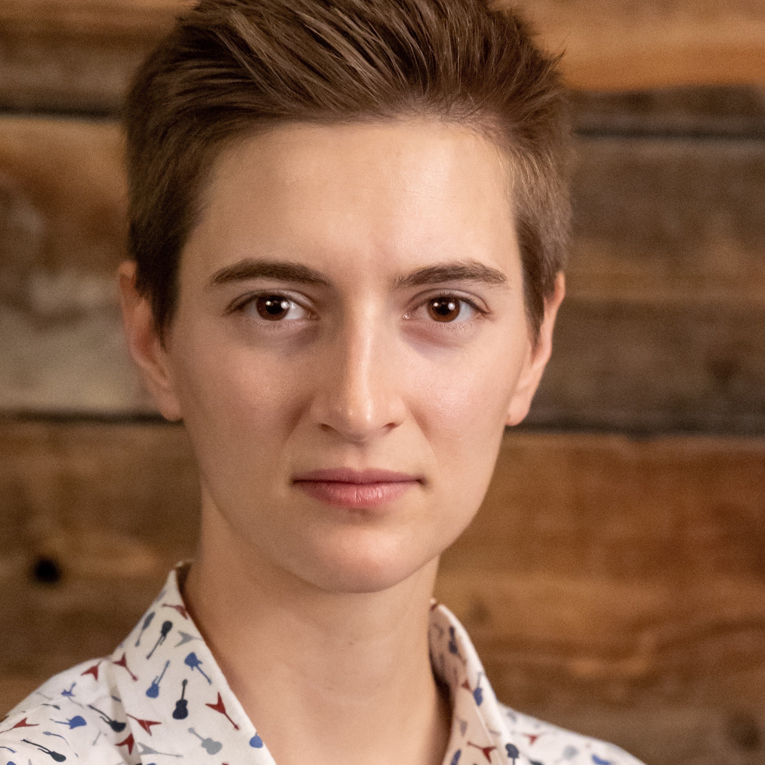 a person with short hair