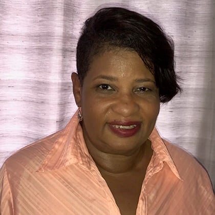 a person smiling for a picture