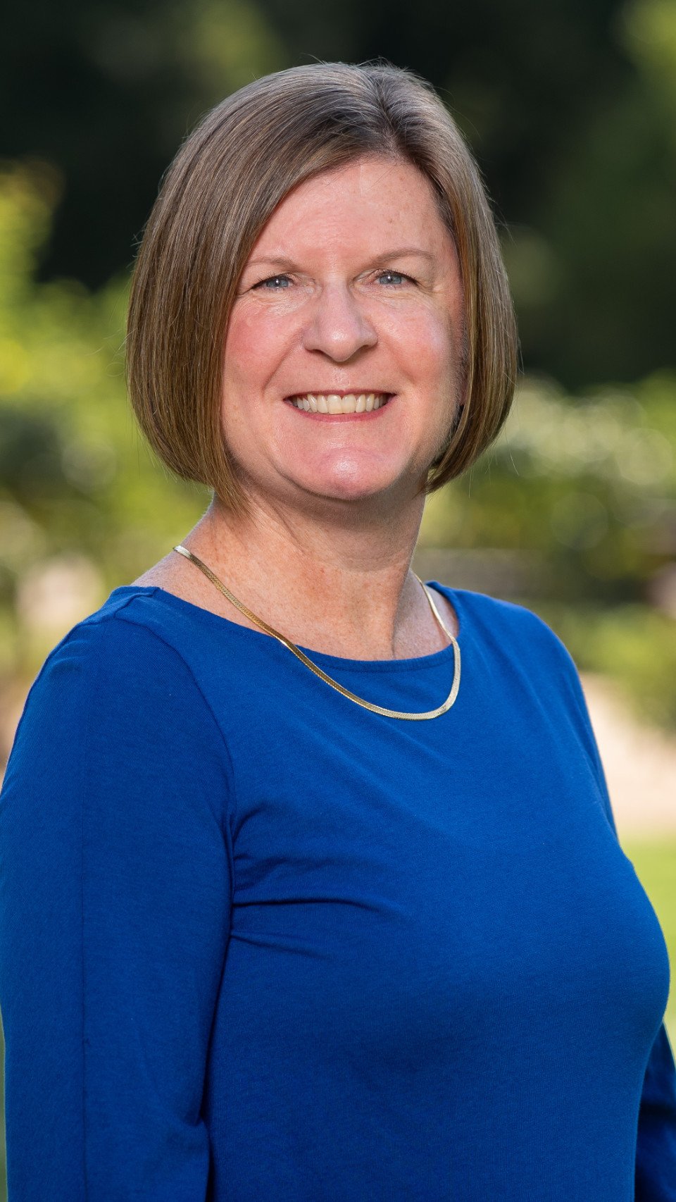 a person in a blue shirt