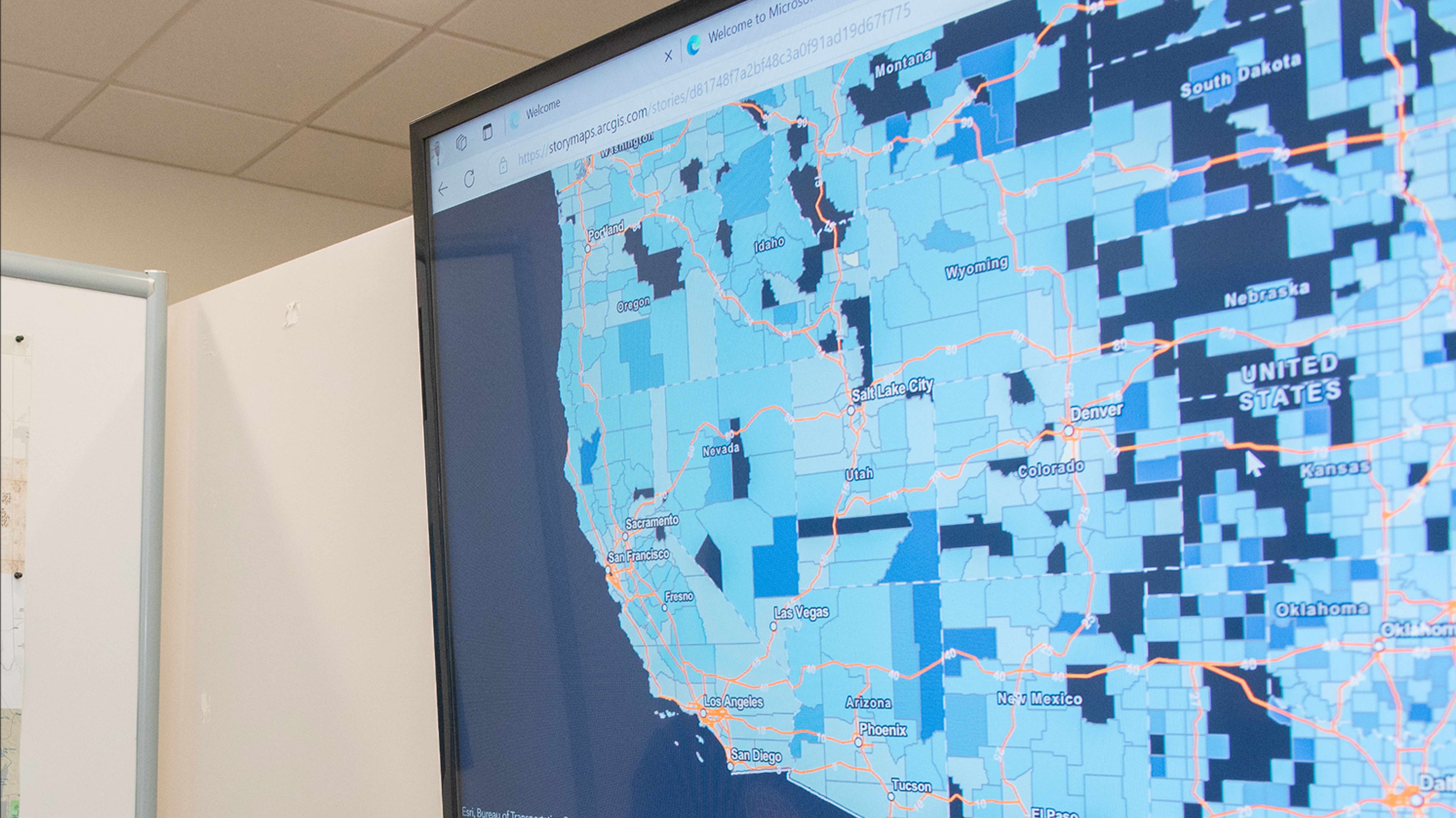 a screen shot of a map