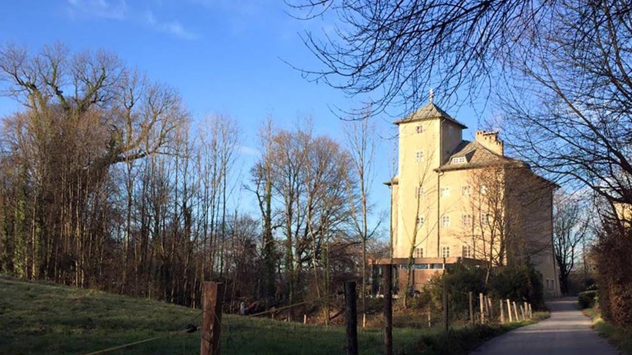 a building with a cross on top