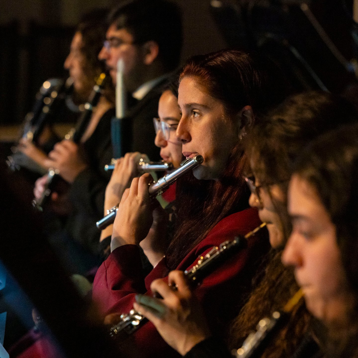 a group of people playing instruments