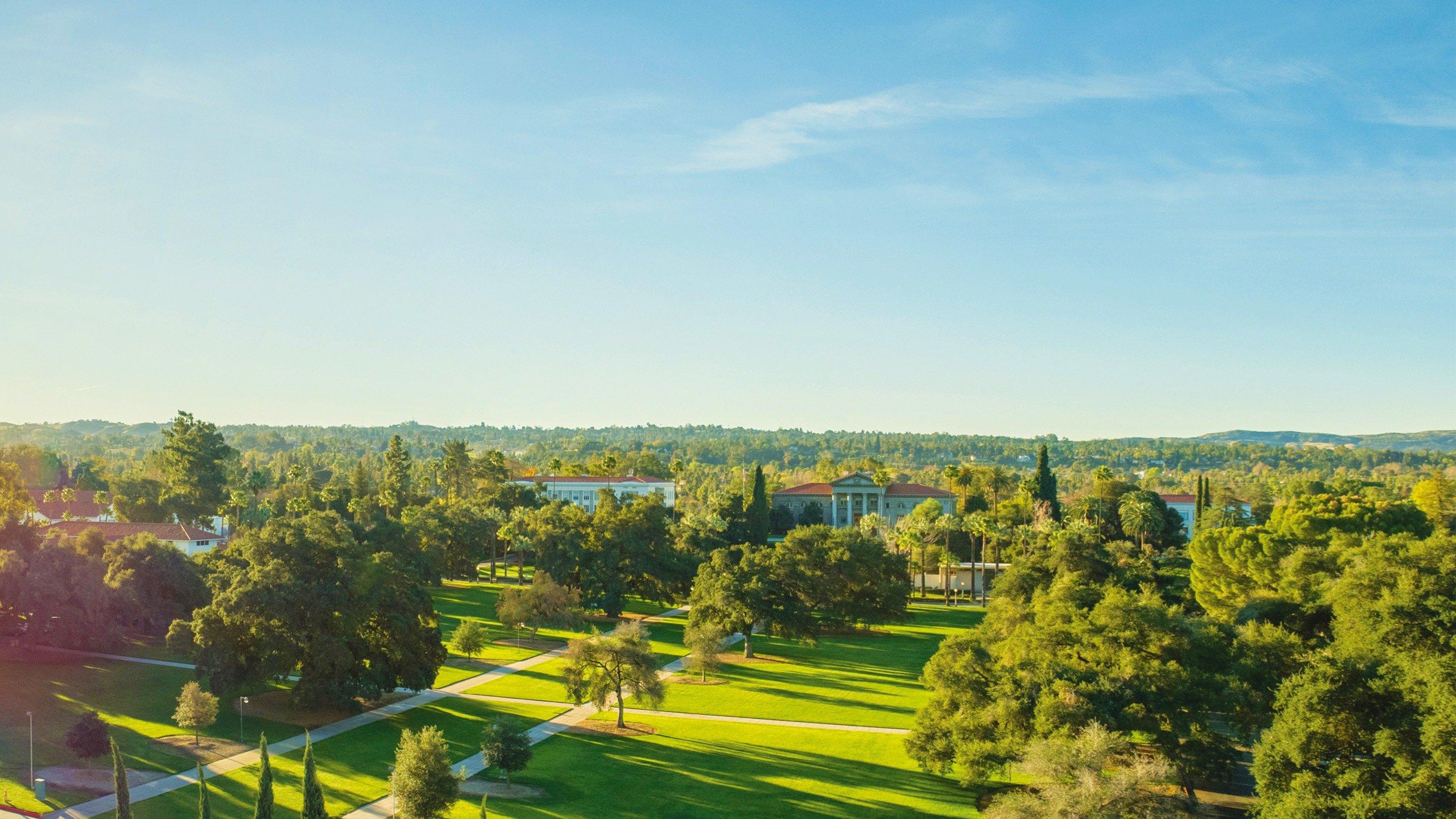 Panoramic view of Redlands Quad