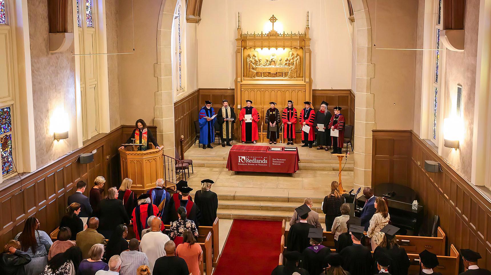 Program media masthead - SFTS commencement ceremony at chapel