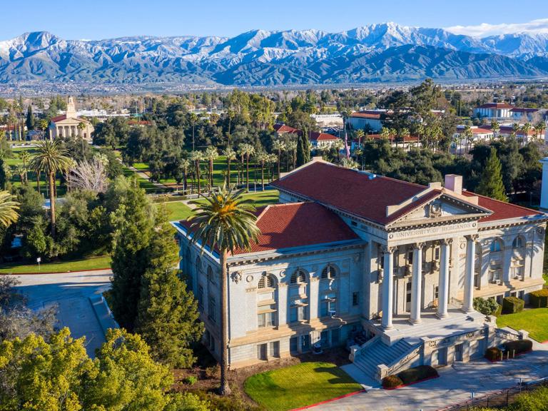 Media masthead -University of Redlands main campus