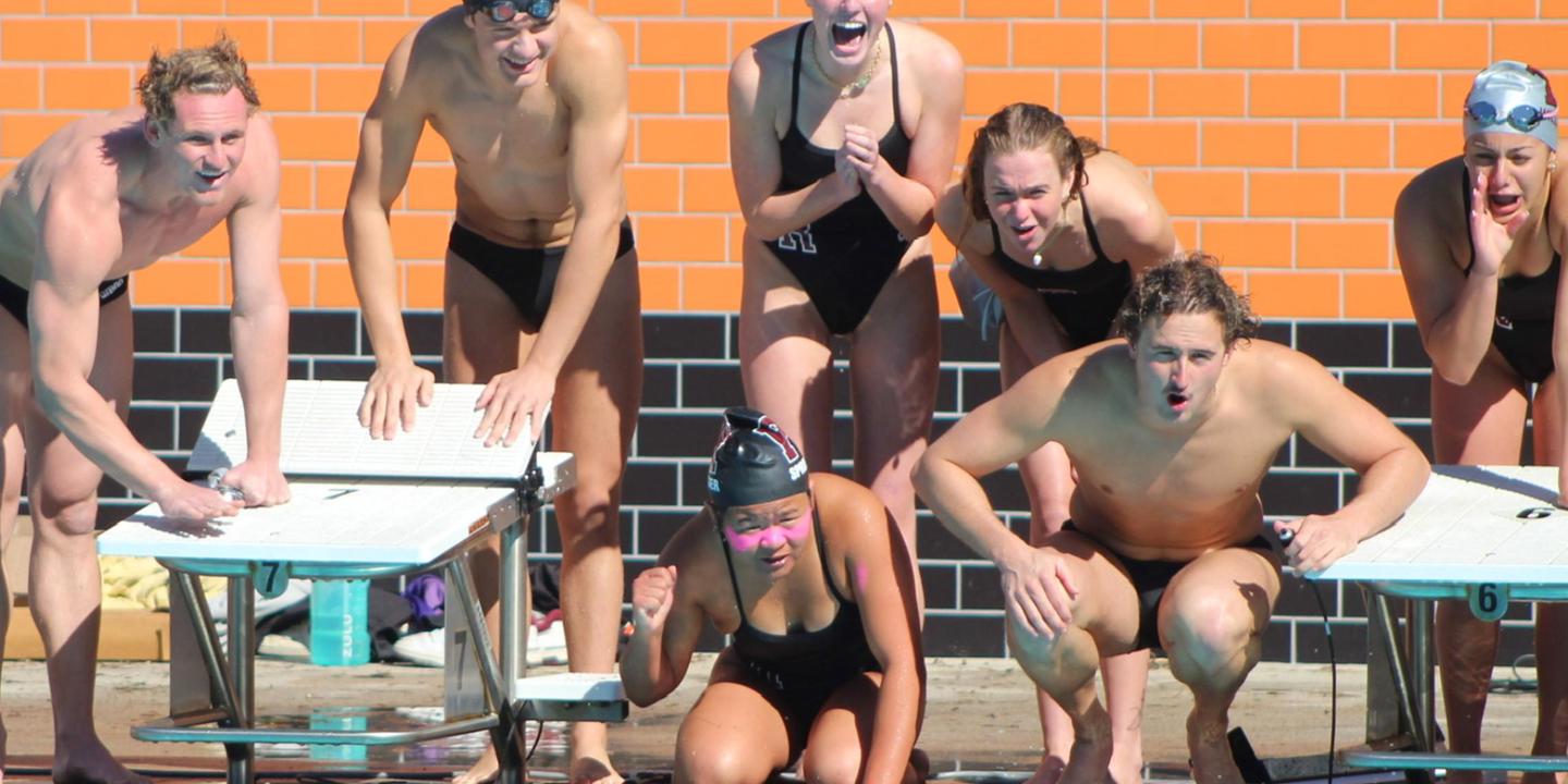 Image carousel - Redlands swimming team